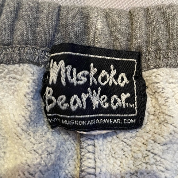 Muskoka bear wear gray sweatpants tapered leg size S - Picture 3 of 5